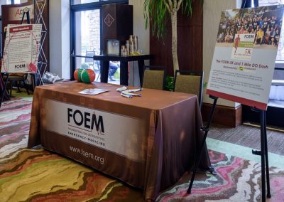 FOEM Table Cover & Signage
